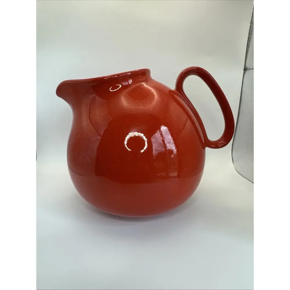 Vintage Waechtersbach Solid‎ Red bubble shaped 70 oz Pitcher